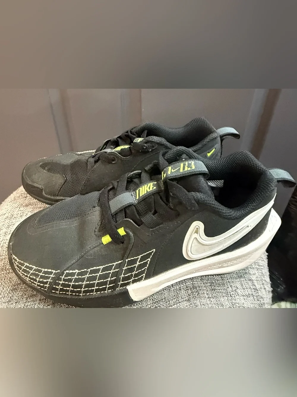 Nike Air Zoom G.T. Cut 3 GS (Black/Anthracite/White/Volt) Basketball Sneakers